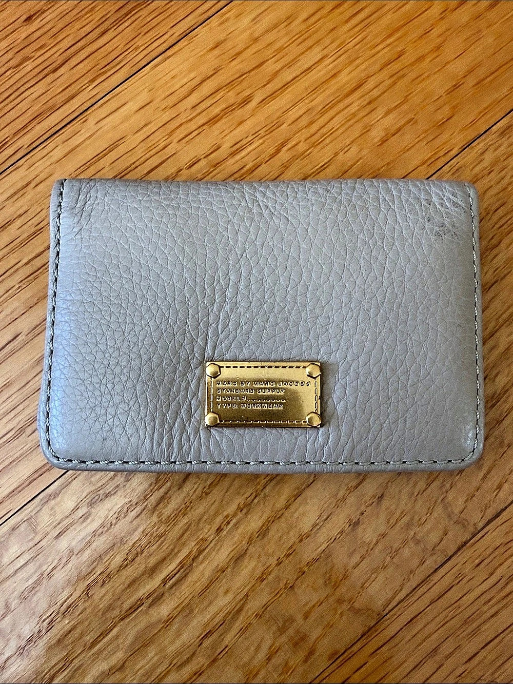 Marc Jacobs mini Gray Leather Wallet